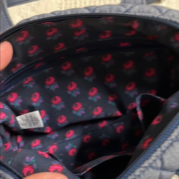 Vera Bradley Blue Quilted Crossbody Bag - Picture 5 of 6